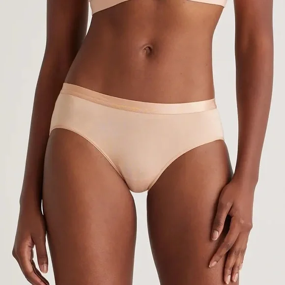 NEW Quince Micromodal Brief & Boyshort 6 Pack Warm Sand Sz S - Picture 2 of 7